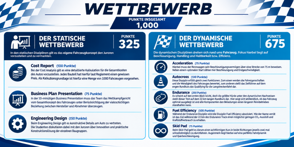 wettbewerb statische und dynamische disziplinen